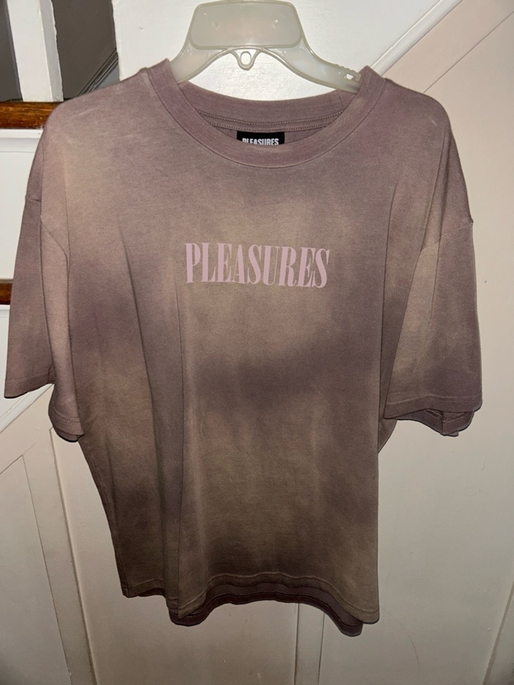 PLEASURES - Men’s - Special Heavyweight Tee (Washed Mauve / Tan / Gray)
